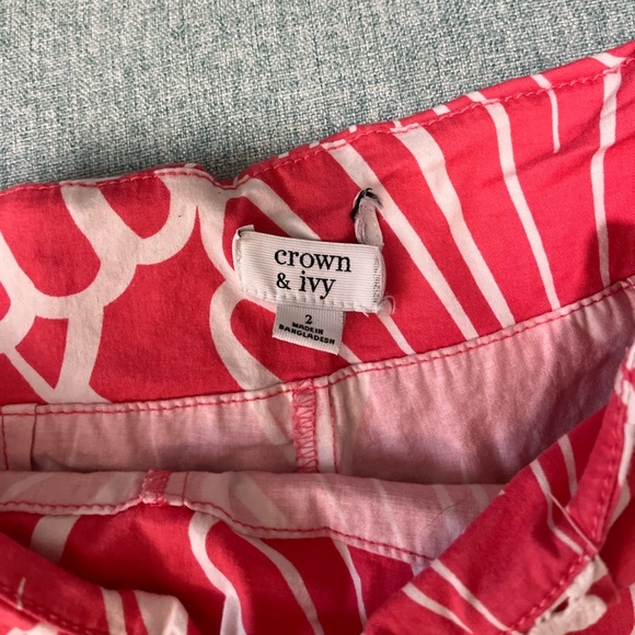 Crown & Ivy Coral Seashell Skort - Picture 2 of 3